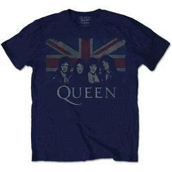 Queen Vintage Union Jack Navy Blue L Majica