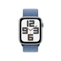 APPLE Watch SE2 v2 GPS 44mm Silver Alu Case w Winter Blue Sport Loop (mref3se/a)