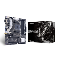 BIOSTAR Matična ploča AM4 B550MX/E PRO 4xDDR4/2xM.2/HDMI/VGA/DVI crna