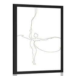 Plakat elegantna baletka - 40x60 no frame