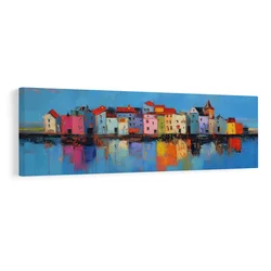 Slika odrazi mestnih barv - 120x40