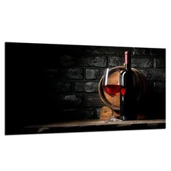 shumee Steklena zaščitna plošča ZA štedilnik 90x52 vino