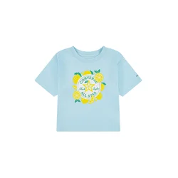 CONVERSE Majica SPRING CITRUS LEMON svetlo modra/rumena