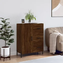 Komoda boja smeđeg hrasta 69,5x34x90 cm od konstruiranog drva