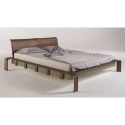 Casa Padrino Luxury Solid Wood Double Bed Dark Brown - Various Sizes
