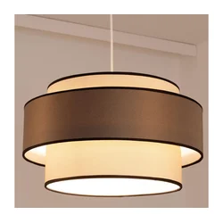 Luster na sajli GRACE 1xE27/60W/230V prečnik 40 cm krem/braon