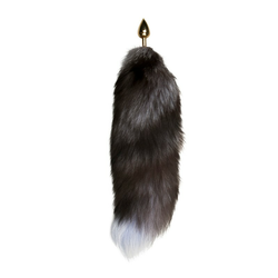 analni čep Fox Tail No. 5, zlat