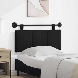 vidaXL Visoki naslon za glavo Črtasto Črna 110 x 55 x 5 cm blago