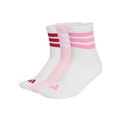 Adidas Čarape 3S Ess C Mid 3P KC9616, 3 para, Bele i roze