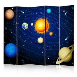 artgeist Paravan Solar System I, 5-Delni, Dvostranski