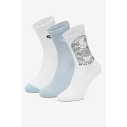 Roxy Dolge nogavice AS_ROXY_05W_SS25 (3-PACK) Bela