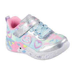 Skechers Patike za devojčice S Lights-Unicorn Charmer-Lil, 303064N-SMLT, Srebrne
