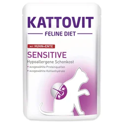 Kattovit Kapsula Sensitive piščanec + raca - 85 g