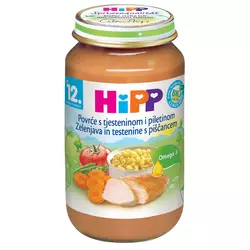 Hipp povrće sa testeninom i piletina 220 gr