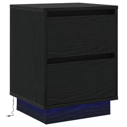 Noćni ormar Crni hrast 39 x 34,5 x 50 cm Konstruirano drvo