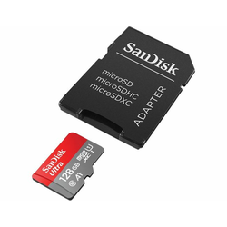 FLASH  SDXC-Micro 128GB Sandisk Ultra A1 UHS-I 100MB/s (SDSQUAR-128G-GN6IA)