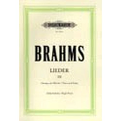 BRAHMS: LIEDER 3 HOHE STIMME NOTE