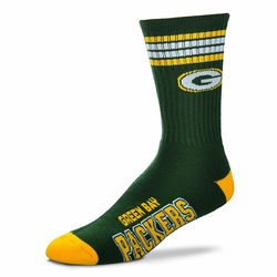 Green Bay Packers For Bare Feet Graphic 4-Stripe Deuce čarape