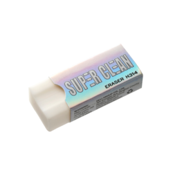 DELI Gumica za brisanje Super clean EH314, Bela