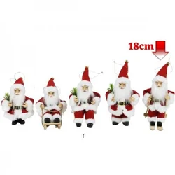 Deda mraz sa skijama 18cm crveni ( 42/70210 )