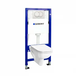 WC SET - Geberit ugradni vodokotlić + Geberit beli taster + Vitra S20 rimless konzolna wc šolja + wc daska soft close
