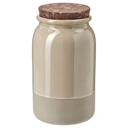 BRUGDHAJ Tegla s poklopcem, bež, 1.2 l