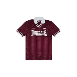LONSDALE Dres Footdee temno rdeča/bela
