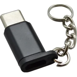 Adapter MicroUSB/USB-C Črn