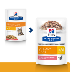 Hills Prescription Diet cat veterinarska dijeta C/D Losos 12x85g