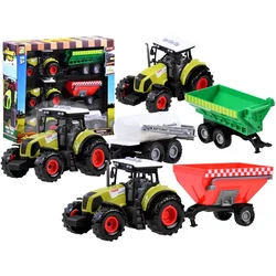 JOKOMISIADA Komplet 3 x traktor + prikolica za kmeta ZA3908
