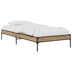 Vidaxl Konstrukcija postelje Artisan hrast 80 x 200 cm Inženirski les