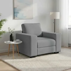 Sofa fotelja svijetlosiva 100x77x82 cm tkanina