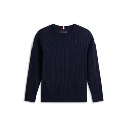 TOMMY HILFIGER Pulover Essential mornarska