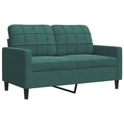 Dvosjed tamnozeleni 120 cm baršunasti