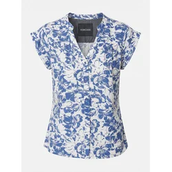 KOROSHI Bluza  modra / bela