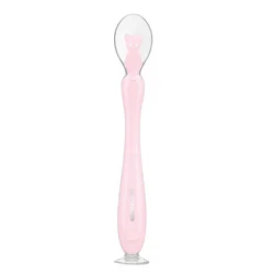 KikkaBoo Silikonska kašičica sa vakumom 1 kom Pink (KKB40108)