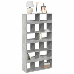Regal za knjige boja betona 100x33x187,5 cm konstruirano drvo