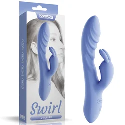 VIBRATOR RABBIT Lovetoy LAllure Swirl Blue