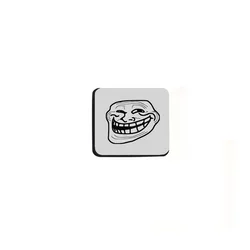 Podmetači za čaše Trollface, Sivo- crni