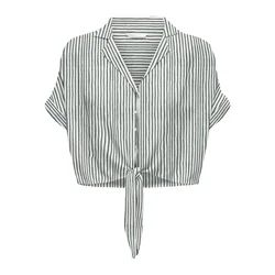 ONLY Bluza ONLPAULA siva/bela