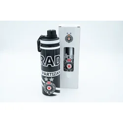 Nine Sport Flašica za vodu FK Partizan, 750ml, Crna