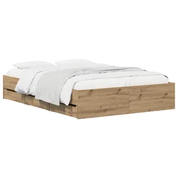 vidaXL Posteljna konstrukcija s prostorom za shranjevanje 160 x 200 cm