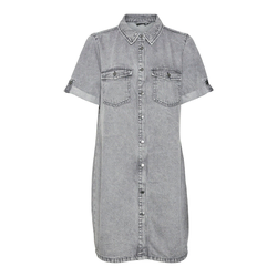 VERO MODA Dolga srajca VMJennie siv denim