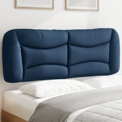 vidaXL Vzglavna stranica modra 120 cm blago