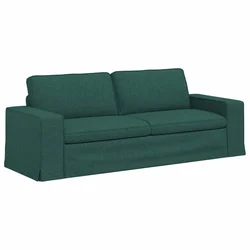 Vidaxl Kavč Temno zelena 222 x 80 x 82 cm blago