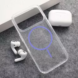 Maska Mag Case Clear Slim za iPhone 17 Pro Max ljubicasta