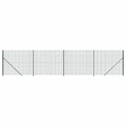 Vidaxl Mrežna ograja s prirobnico zelena 1,4x10 m