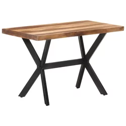 Blagovaonski stol 120 x 60 x 75 cm od masivnog drva s premazom