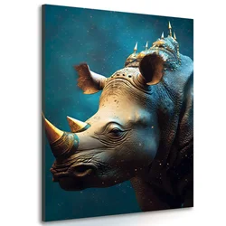 Slika modro zlati nosordog - 100x150