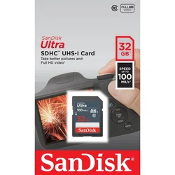 SDHC SanDisk 32GB Ultra, 100 MB/s